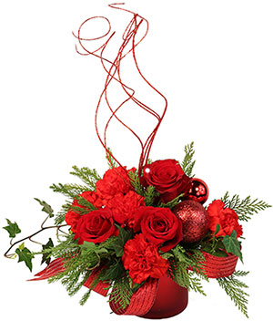 Holiday Magic T117-1 Winter Floral Arrangement in Elkton, MD - FAIR HILL  FLORIST