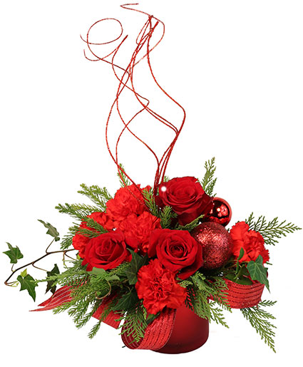 christmas floral baskets