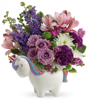 Magical Mood Unicorn Bouquet All-around floral arrangement