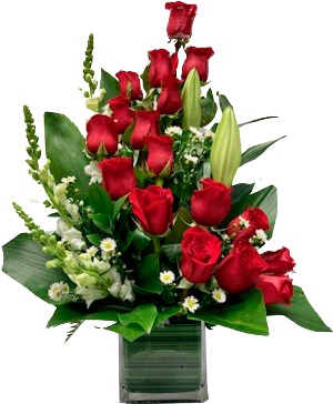 MAGNIFICENT ROSE AND LILY  
