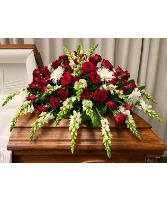 MAGNIFICENT SPLENDOR CASKET SPRAY Funeral Flowers