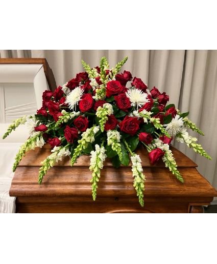 MAGNIFICENT SPLENDOR CASKET SPRAY Funeral Flowers