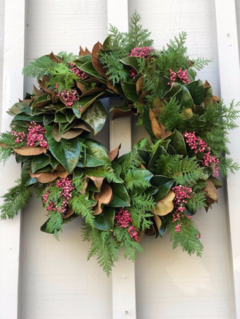 Magnolia Holiday Wreath 26 Inch in Length (Preorder)