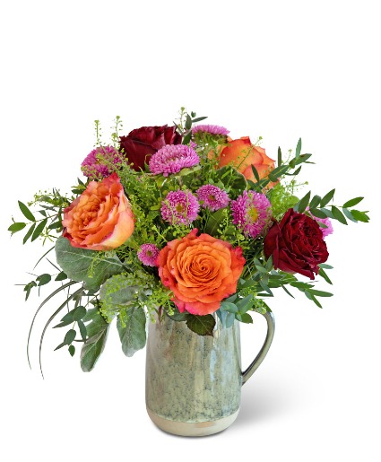 Majestic Autumn Blooming Pitcher Flower Arrangement