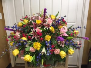 Majestic Garden Casket Spray