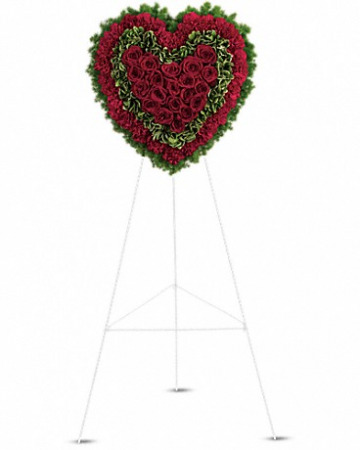 Majestic Heart Funeral Wreath