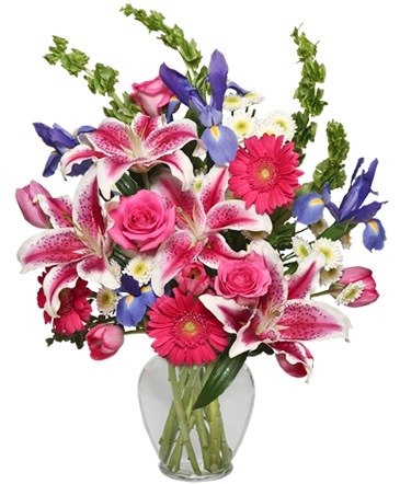 Majestic Magenta Floral Arrangement in Jasper, TX | ALWAYS REMEMBERED FLOWERS, GIFTS & PARTY RENTALS