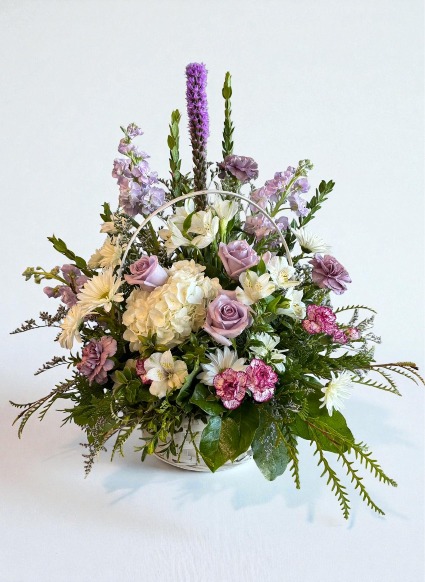Majestic Mauves Basket Arrangement