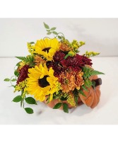 Make and Take Class Floral Pumpkin