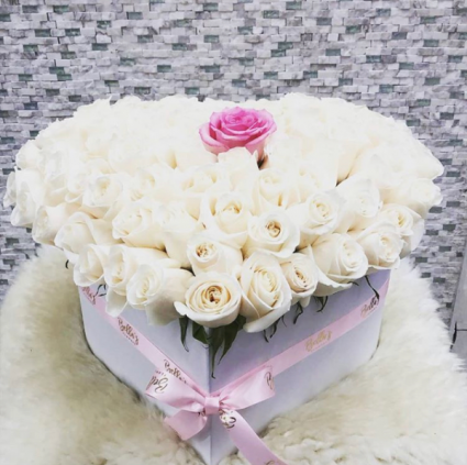 Make her Day 50 Roses- Large Heart Box