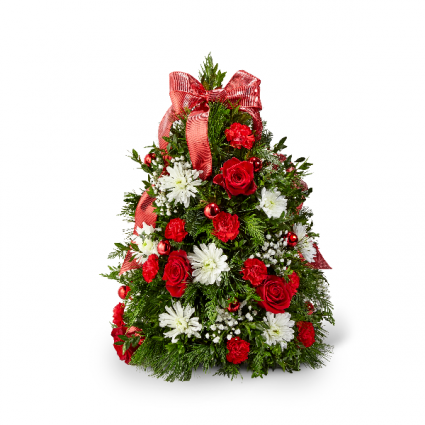 Make it Merry Tree Holiday arrangement