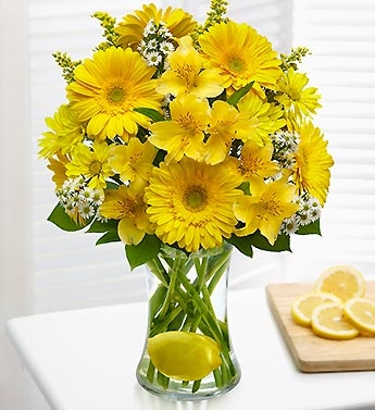 Make Lemonade Vase Arrangement