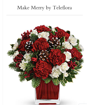 Make Merry Christmas arrangement Christmas arrangement in Willis, TX | ALWAYS IN BLOOM