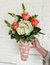 Mama's Cup of Flowers Floral arrangement