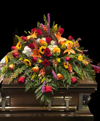 Manly Mixes of Flowers  Casket Spray 