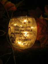 Man's best friend sympathy light  gift