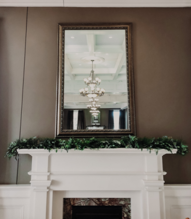 Mantle Garland Wedding Arrangement
