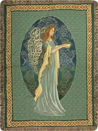 Manual 50x60-inch Tapestry Throw - Irish Angel 