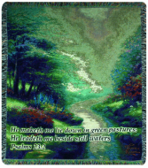 Manual 50x60-inch Tapestry Throw, Petals of Hope