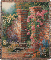 Manual 50x60-inch Tapestry Throw - Rose Garden