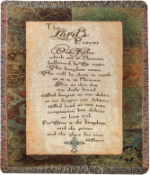 Manual 50x60-inch Tapestry Throw The Lord's Prayer