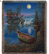 Be Still Tapestry Throw Manual Woodworkers and Weavers