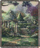 Manual Woodworkers Tapestry Throw -Gazebo Prayer