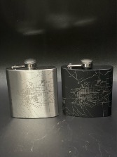 Map of Cody Wy Flask Gift
