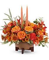 Maple Glow Ceramic Container