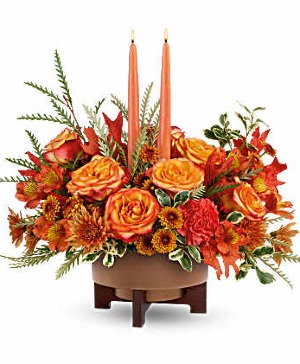 Maple Glow Ceramic Container