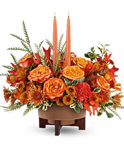 Maple Glow Ceramic Container