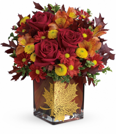 Maple Leaf (Container may vary) All-Around Floral Arrangement
