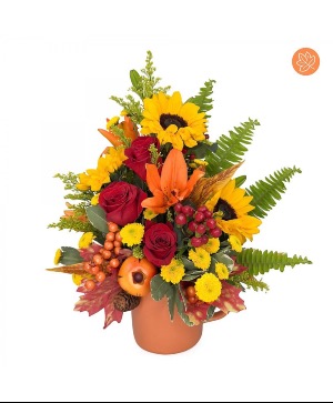 Maple Spice Cup Flower Arrangement