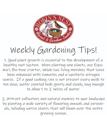 Gardening Tips   in Easton, MD | ROBINS NEST FLORAL AND GARDEN CENTER