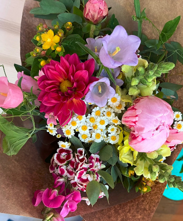 Market Style Bouquet  Paper Wrapped, loose stems in Klamath Falls, OR | Yarrow & Tulsi