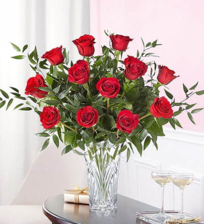 Marquis One Dozen Roses Marquis Vase