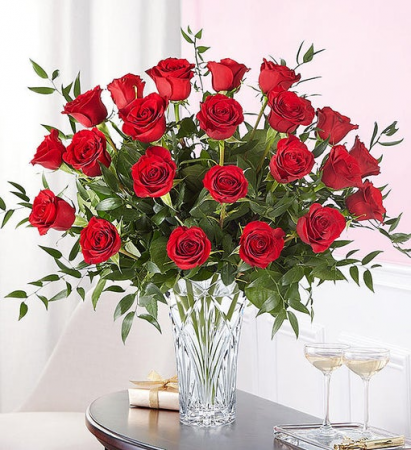 Marquis Two Dozen Red Roses Premium Red Rose Arrangement