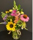 Mason Jar Arrangement  Seasonal mixed florals 