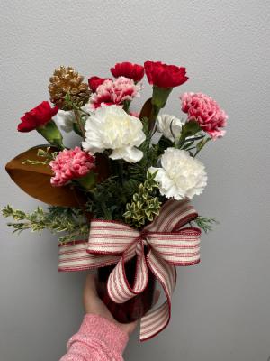 Mason Jar Carnations  