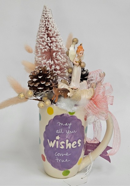 May all your wishes come true - Angel Coffee cup decor