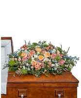 Meadow of Memories Casket Spray Sympathy Arrangement