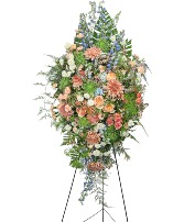 Meadow of Memories Standing Spray Sympathy Arrangement