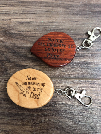 Measuring tape keychain Engraved especially for you