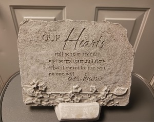 Medium Memorial Stone Concrete Garden Stone