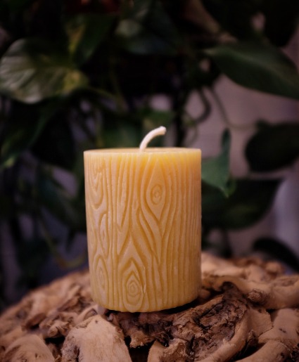 Medium Pillar beeswax candle Locally sourced pure beeswax candles