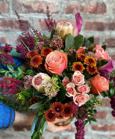 Rust & Rosy Florist Choice