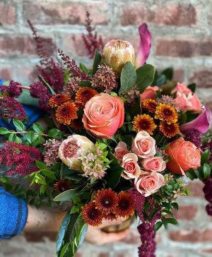 Rust & Rosy Florist Choice