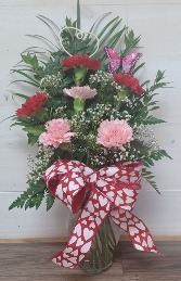 Gentle Blush Vase arrangement