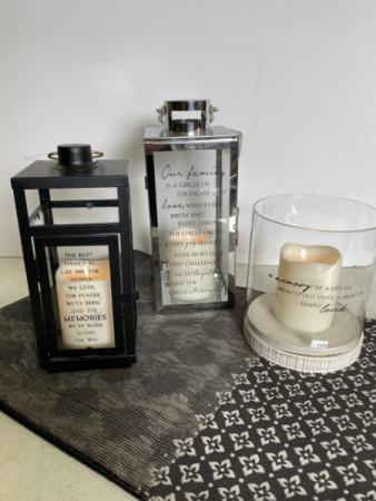 Memorial candles and lanterns Sympathy Gift