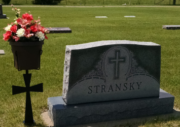 Memorial Day Planter with Cross  in Highmore, SD | Amber Waves Floral & Gifts